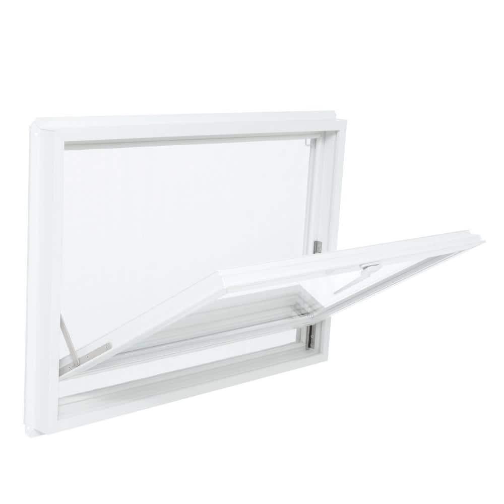 Farley Windows Fenêtre blanche coulissante double de 32 po L x 20 po H