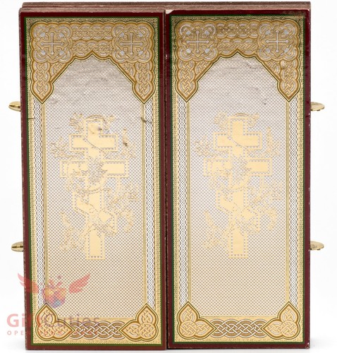 Folding Wooden Triptych Icon of Christmas Nativity of Christ Рождество Христово - Picture 5 of 6