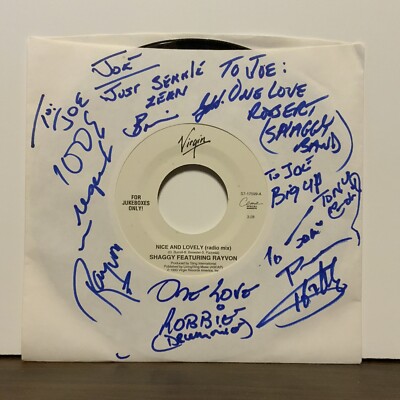 Shaggy, Nice And Lovely/Victoria s Secret Jukebox 45rpm NM- AUTOGRAPHED The Band