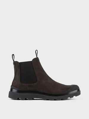 Panchic Beatles P03 Suede Ankle Boots Lined In Microfiber EBANO