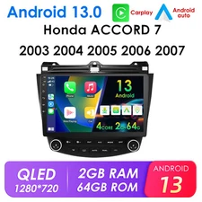 For Honda Accord 2003-2007 Android 13 2+64GB Car GPS Stereo Radio Apple Carplay
