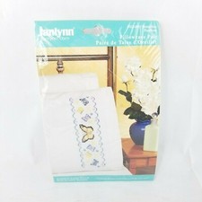 JANLYNN Premium Pillow Cases 2pk for Stamped Cross Stitch Butterflies 0937