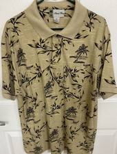 Island Tropics Shirt Mens XL Palm Tree Hawaiian Islands Vintage