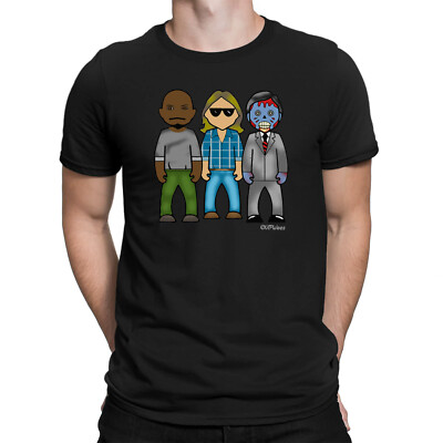  T-Shirt Herren BIO Baumwolle VIPwees Sci-Fi 80er Jahre Kult Horror Film Karikatur