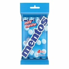 Mentos Chewy Mint Candy Roll Mint, 14 Pieces (Pack of 4) (Imported from Israel)