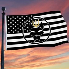Bravo Team Seal Team Navy Black and white Flag Home Garden House Decor 3x5Feet
