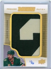 2020-21 Upper Deck Premier Hockey Sleeve Numbers Mega Patch PMP-MD Matt Dumba /6