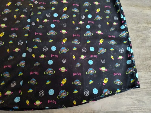 Buc-ees Black Space Camp Button Up Shirt Mens 2XL Bucees Planets short sleeve - Picture 3 of 12