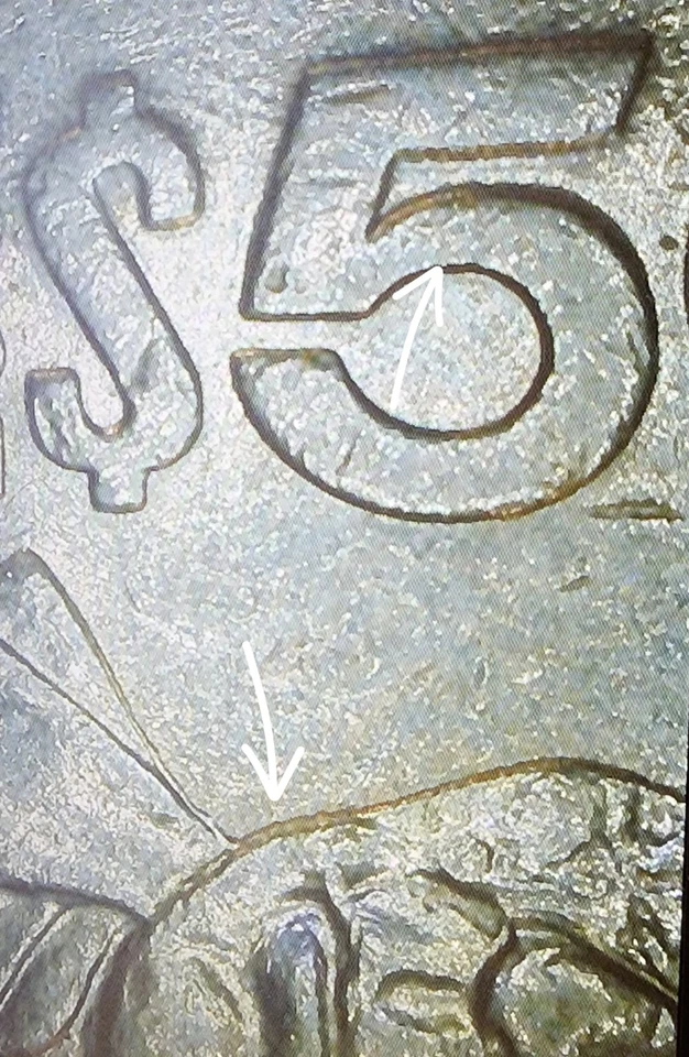 Moneda de 50 pesos de México 1985 ERROR MONEDA BENITO JUAREZ duplicación Foto 3 de 4