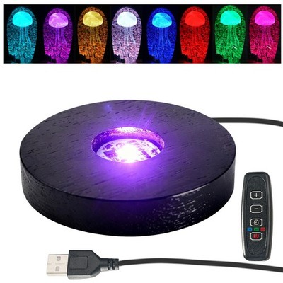 Light Base for Glass Art,Multi-Color Lighting