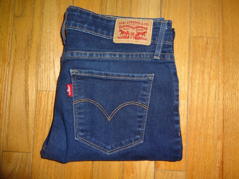 Levi's 711 Skinny Women's Blue Jeans 28x30 Blue Denim