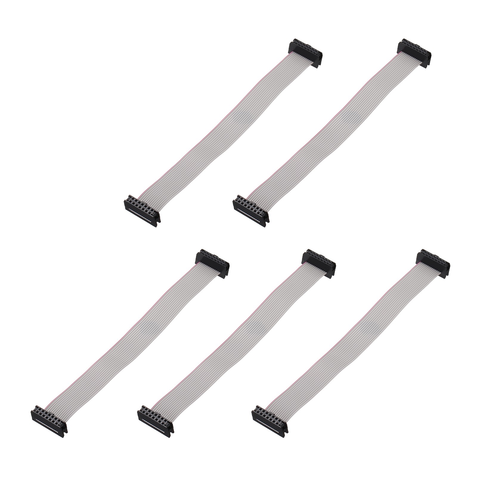 5Pcs IDC Connector Flat Ribbon Cable 14 Pin FC 2mm Pitch 15cm Length