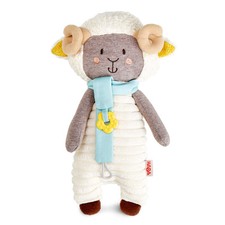 HABA Woolbert the Ram Lovey Set - Stuffed Animals for Babies, Pacifier Clips,