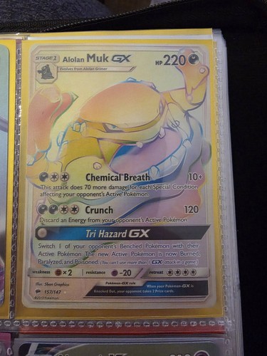 Alolan Muk GX (Secret) 157/147 Sm-Burning Shadows Holo