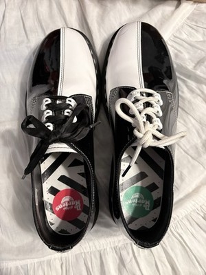 Dr. Martens 1461 Tokyo Patent Leather Black/White Oxford Lace-Up Men's US 10