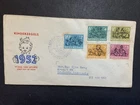 Netherlands 1952 FDC 1st day Cover to Indonesia Kinderzegels