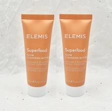 X2 Elemis Superfood AHA Glow Cleansing Butter .6oz/20ml Travel Size