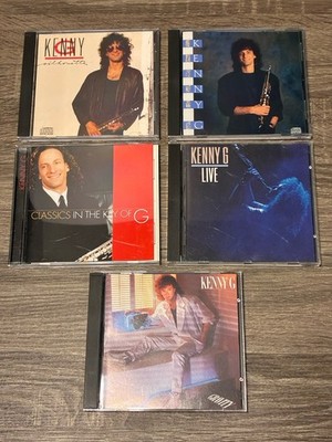 Kenny G CD Lot Of 5 - Silhouette, Live, Kenny G, Gravity, Classics In The Key G