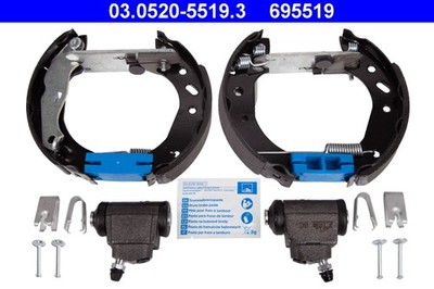 Rear Axle ATE 03.0520-5519.3 Brake Shoe Set for Ford, Mazda