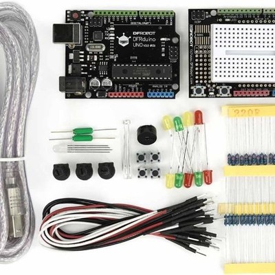Title Basic Electronics Starter Kit Beginners Subtitle UNO R3 Board Arduino IDE