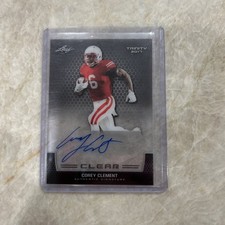 2017 Leaf Trinity Clear Auto Corey Clement #CA-CC1 Rookie Auto RC