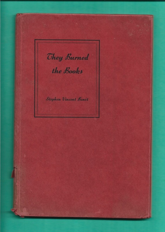 Burned Books Benet 1942 WW II Censor 1st Ed WEAF NBC Radio War Red Network Play