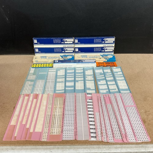 Brady International Companies Wire Markers Lot - Boxes And Miscellaneous 