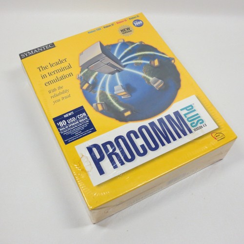 Symantec Procomm Plus Version 4.8 Terminal Emulation Software New Sealed Box PC