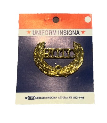 ROTC Wreath Gold Pin Badge  (For Berets) Pin Back Type B-02