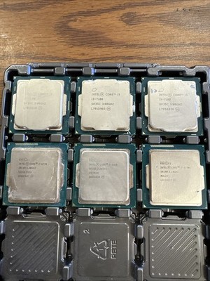 Lot Of 6 Intel CPU Processors *not Tested*      Bin8