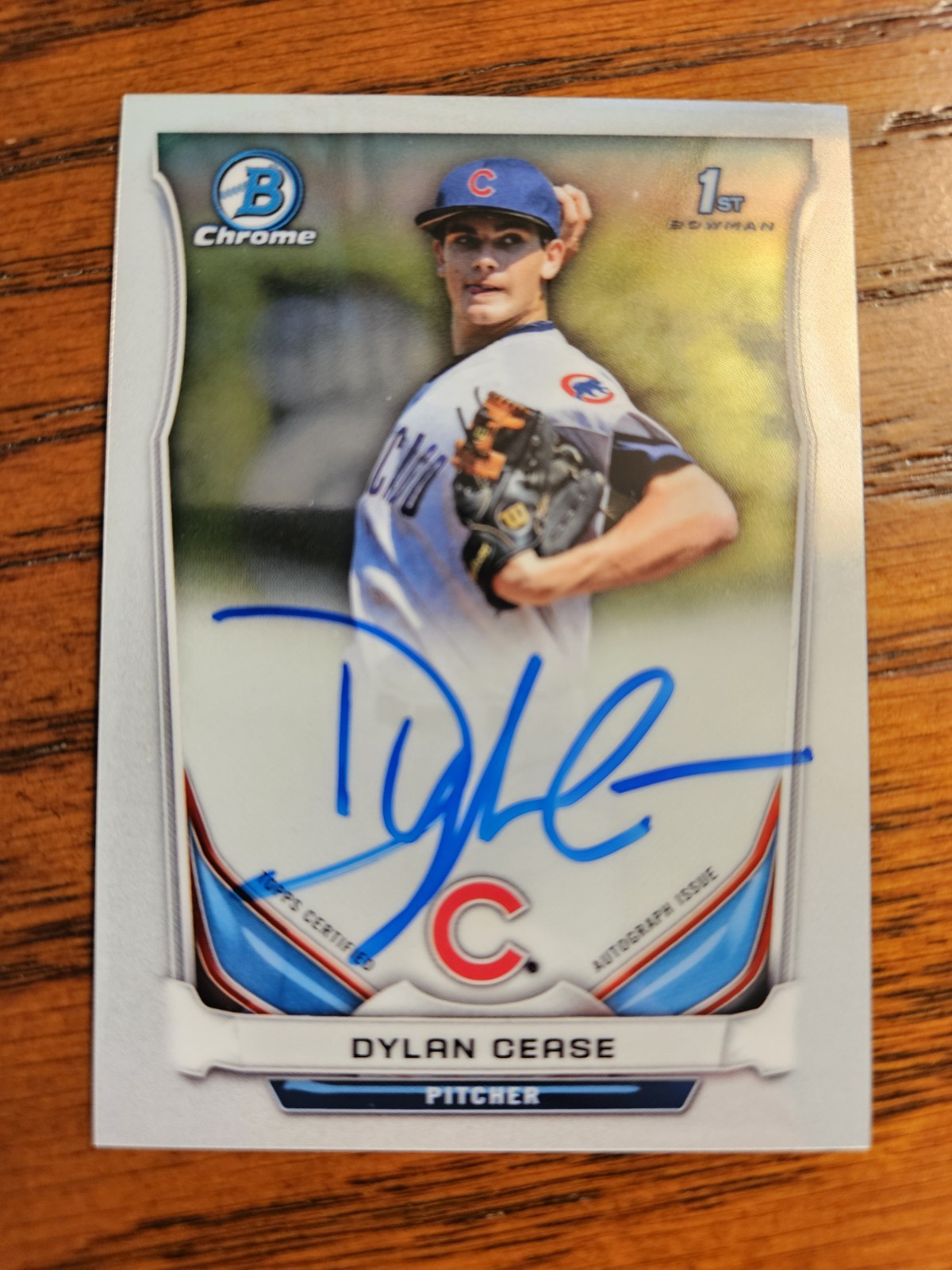 2014 Bowman Draft - Chrome Draft Pick Autographs Dylan Cease #BCA-DC (AU, RC)