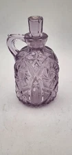 Vintage Light Amethyst Cruet With Lid/Stopper