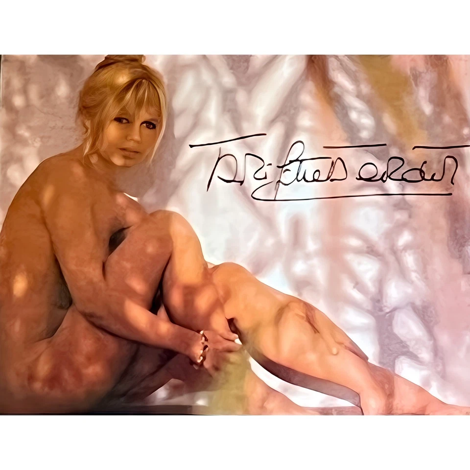Foto 8x10 firmada por Brigitte Bardot rara desnuda certificado de autenticidad auténtica coleccionable de colección Foto 3 de 3