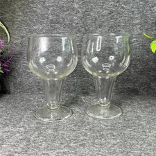 Anchor Hocking Hollow Stem Beer Glasses! Mid Century Retro/Barware Set Of 2