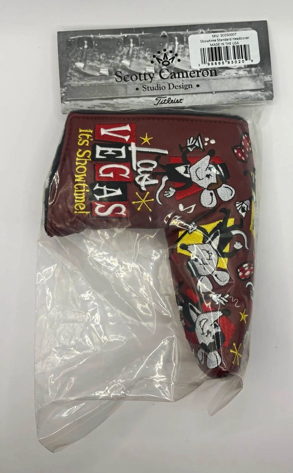 Scotty Cameron Showtime Standard Vegas Putter Headcover Embroidered SC050007