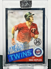 2020 Clearly Authentic 1985 Topps Baseball Black 9/75 Max Kepler Auto 1ar1