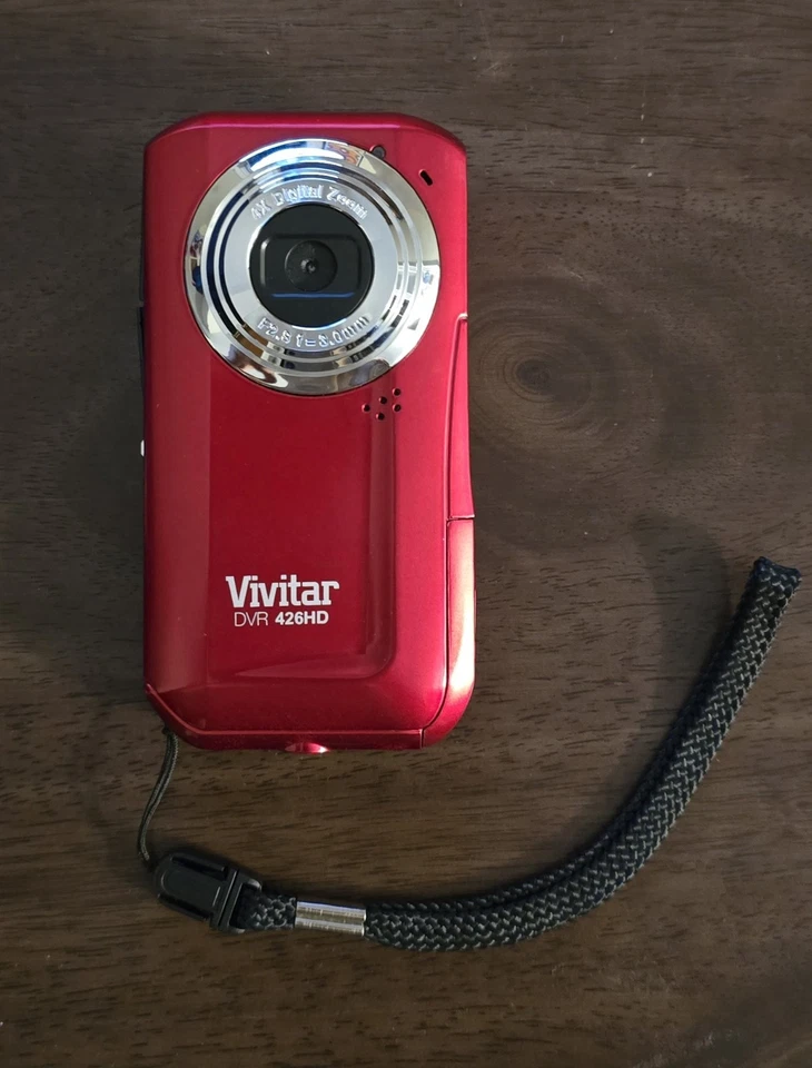 Vivitar DVR 426HD Camcorder -  Red UNTESTED - Image 2 of 4