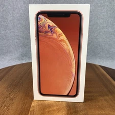 iPhone XR Coral Orange A1984 64 GB Empty Case Only