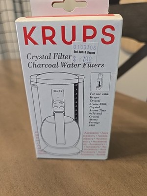 Krups Charcoal Filters, Set of 2 For use with Crystal, Time & Prestige