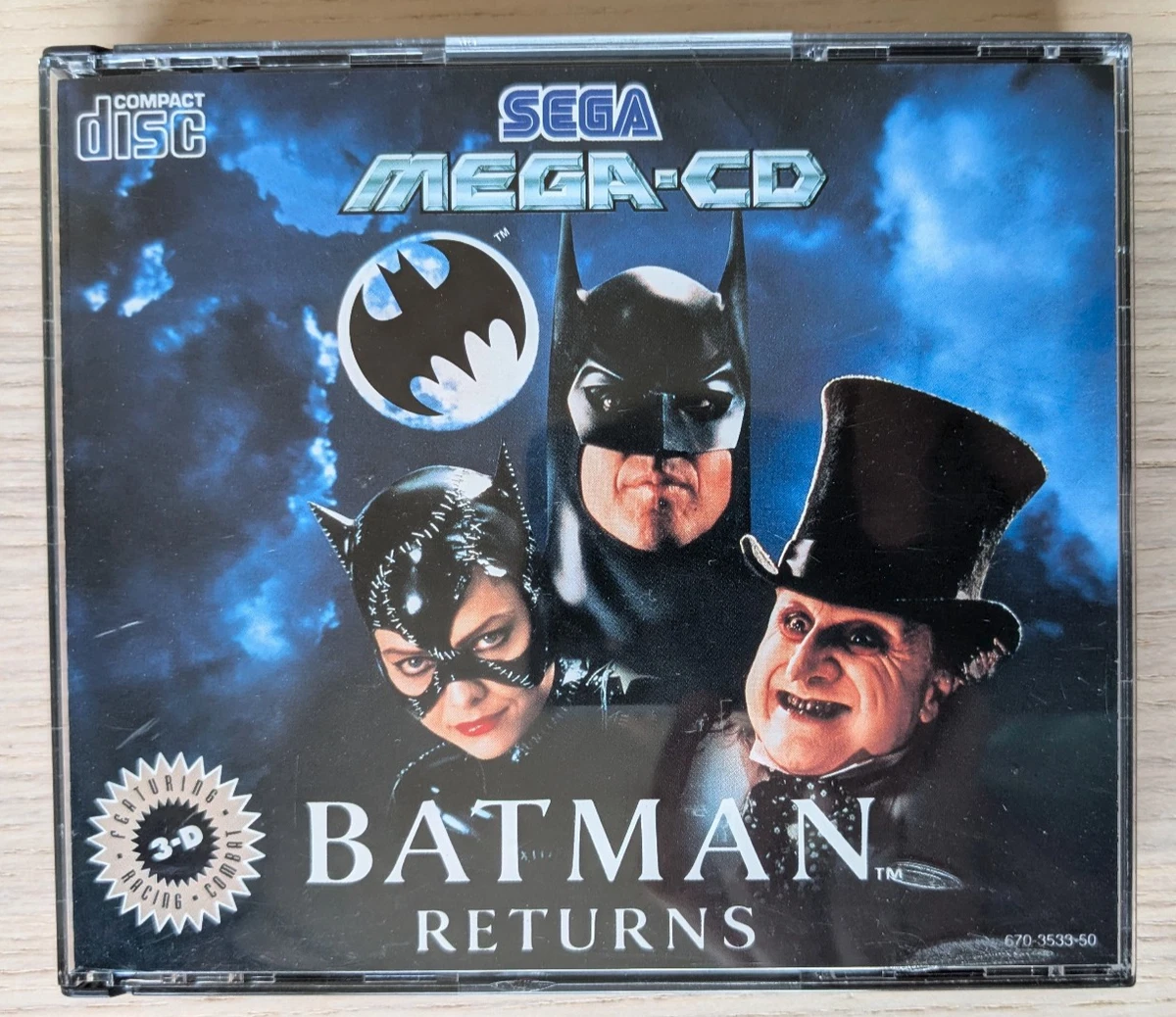 Batman Returns Mega Drive - Version PAL Complète Avec Boîte Et Notice - Très Bon État