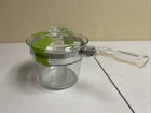 Pyrex Flameware Double Boiler Pot 6283 Inner Pot Only With Lid 1.5 Qt