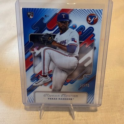 2025 Topps Pristine #3 Kumar Rocker Pristine Blue Refractors Rookie Card RC #/75