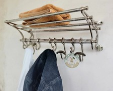 24'' French Rack Luggage Train Wall Mounted - Silver Color Rack luxury Gift