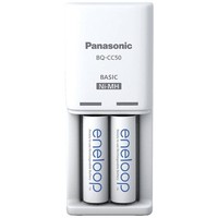 Panasonic Compact BQ-CC50 +2X Eneloop Aa Rundzellen-LadegeräT Nimh Micro (Aaa),
