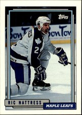 1992-93 Topps #219 Ric Nattress - HKY