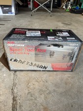 NOS! VINTAGE CRAFTSMAN 16" STEEL TOOL BOX w/ RED TRAY #965014 SEALED