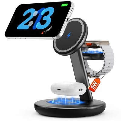 for Apple 5W Fast Charger,15W   Silent  Not hot,3in1 Wireless Charging Statio...