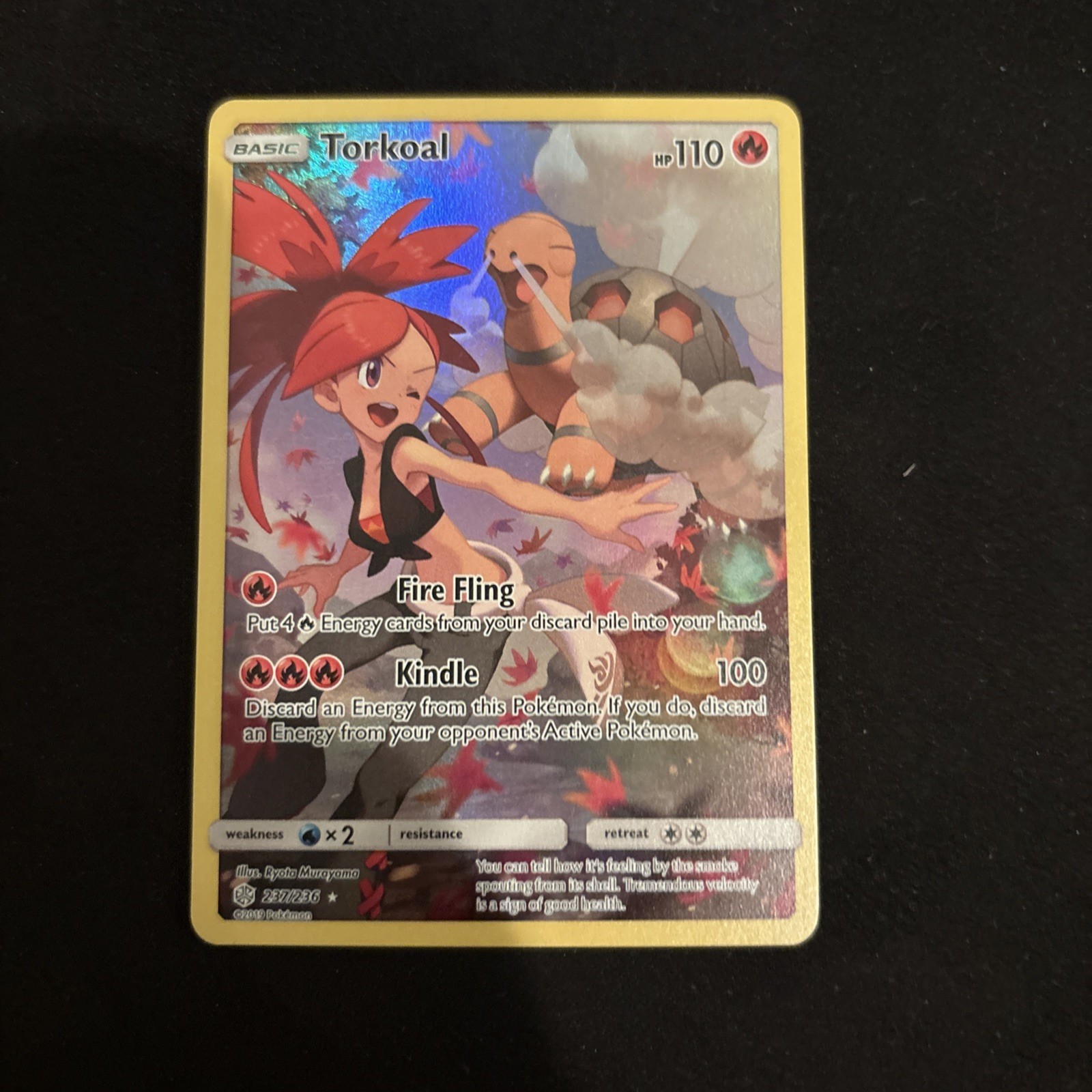 Torkoal (Secret) Holo Secret Rare #237/236 SM - Cosmic Eclipse NM