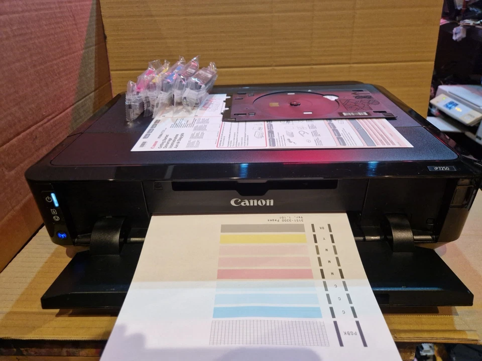 Canon Pixma iP7250 Inkjet Printer With (CD+DVDs Printing)With New Inks - Image 3 of 4
