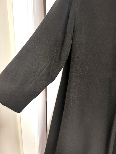 Marisa Minicucci Baby Alpaca Wool Black Coat Jacket WM 8 EUC - Picture 5 of 17